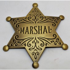 Marshal Star Brass Badge.
